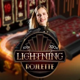 Lightning Roulette online game logo by Evolution on jokery-casino.eu.com