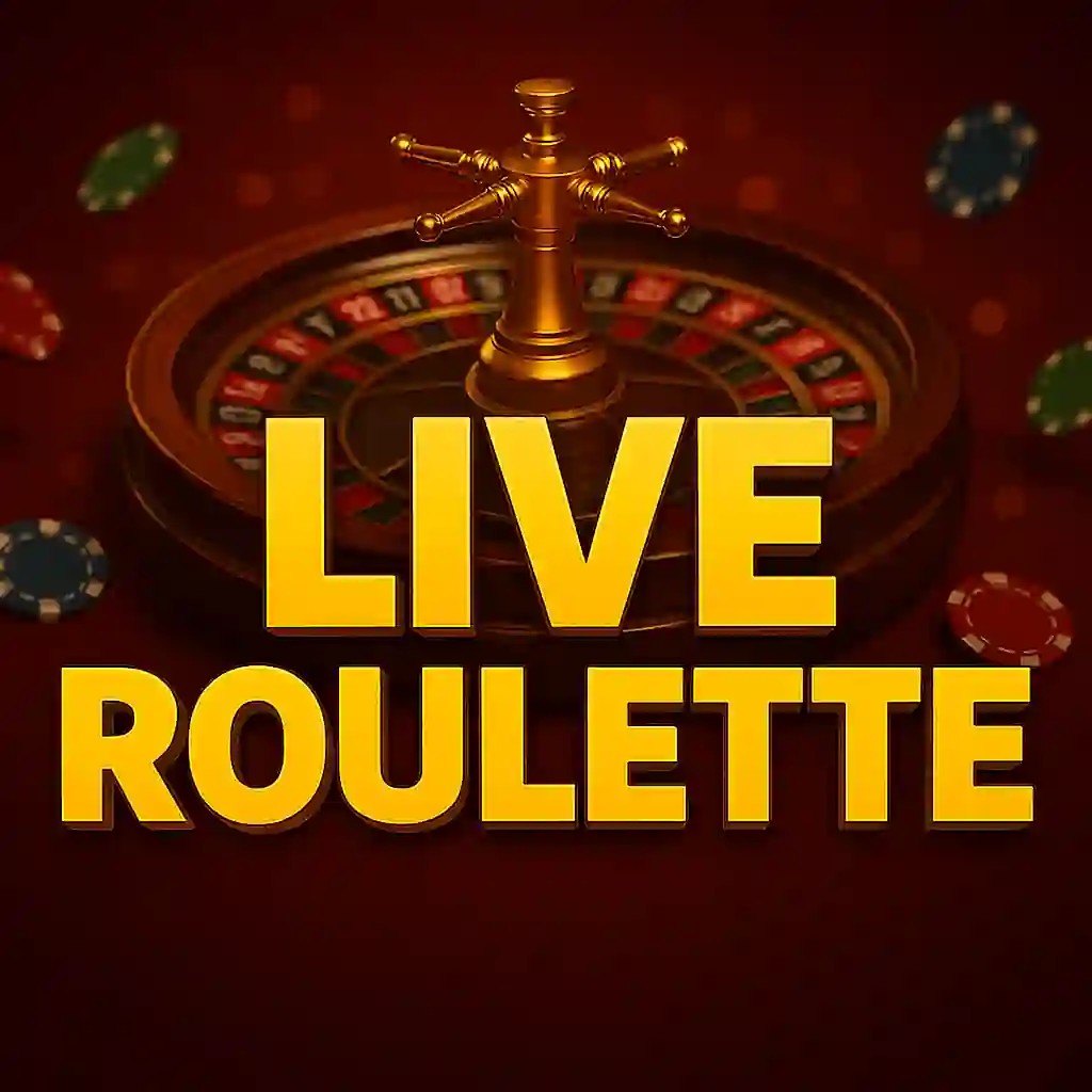 Live Roulette online game logo by Evolution on jokery-casino.eu.com